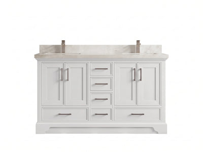 Charlotte 60 in. W x 22 in. D Double Sink Bathroom Vanity