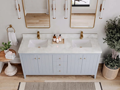 Atlanta 72 in. W x 22 in. D Double Sink Bathroom Vanity
