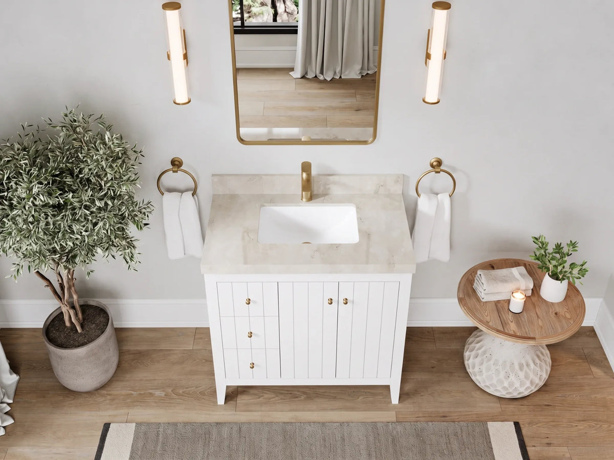 Atlanta 36 in. W x 22 in. D Center Sink Bathroom Vanity