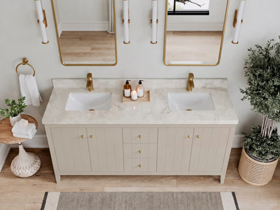 Atlanta 72 in. W x 22 in. D Double Sink Bathroom Vanity