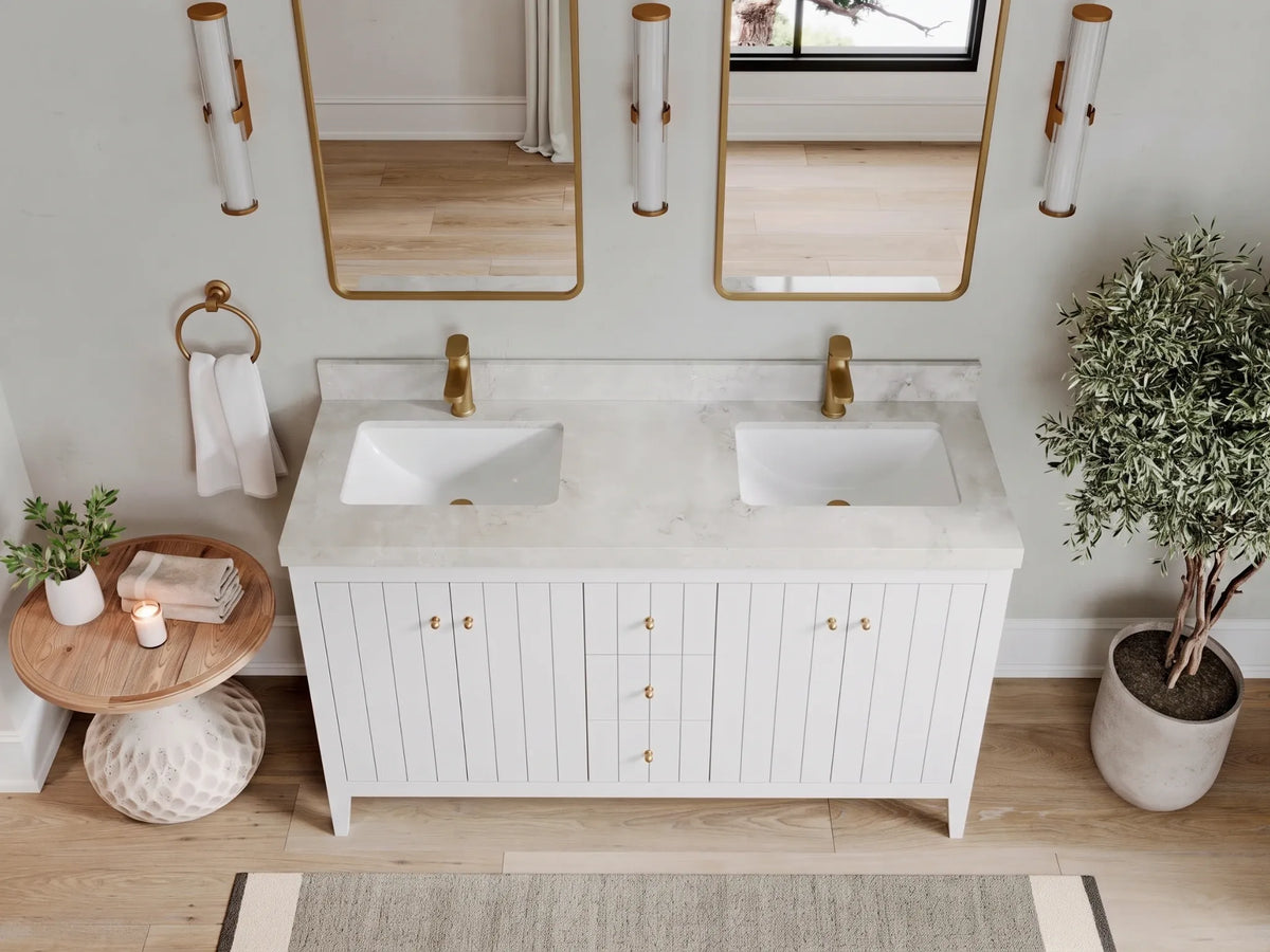 Atlanta 60 in. W x 22 in. D Double Sink Bathroom Vanity