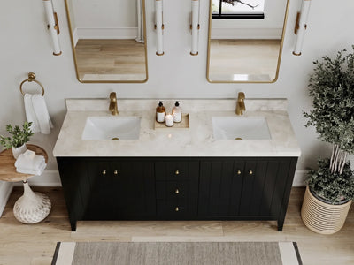 Atlanta 72 in. W x 22 in. D Double Sink Bathroom Vanity