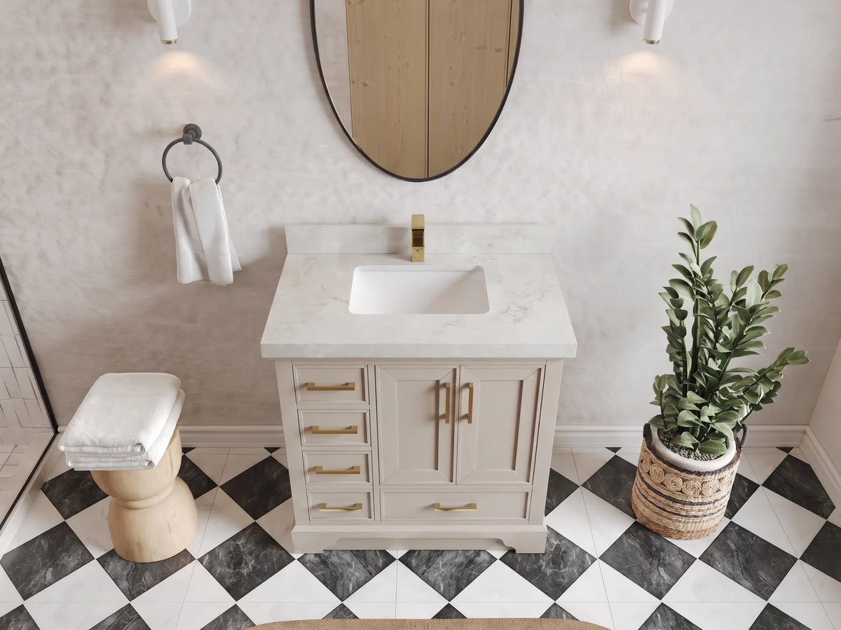Charlotte 36 in. W x 22 in. D Center Sink Bathroom Vanity