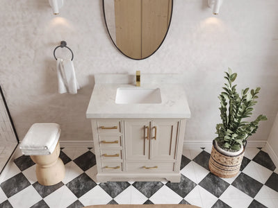 Charlotte 36 in. W x 22 in. D Center Sink Bathroom Vanity