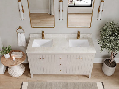 Atlanta 60 in. W x 22 in. D Double Sink Bathroom Vanity