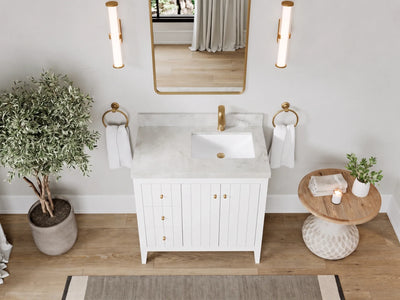 Atlanta 36 in. W x 22 in. D Right Offset Sink Bathroom Vanity
