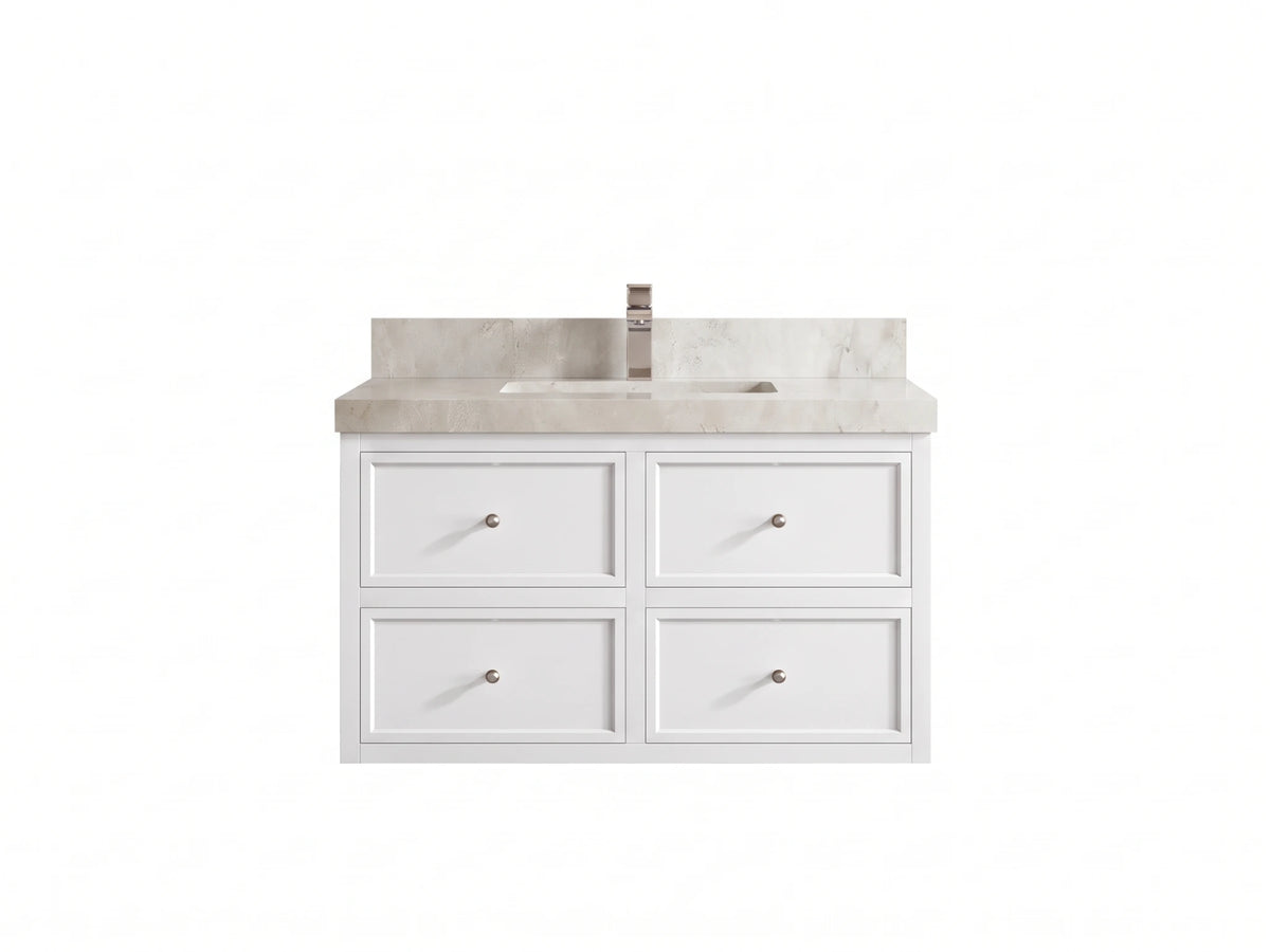 Roswell Floating 36 in. W x 22 in. D Center Sink Bathroom Vanity
