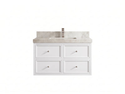 Roswell Floating 36 in. W x 22 in. D Center Sink Bathroom Vanity