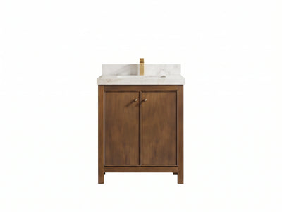 Chicago Teak 30 in. W x 22 in. D Single Sink Bathroom Vanity