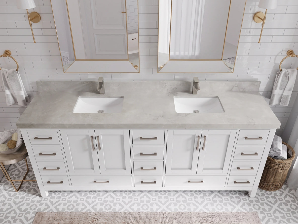 Malibu 84 in. W x 22 in. D Double Sink Bathroom Vanity