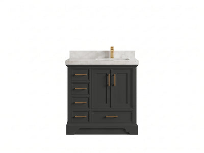Charlotte 36 in. W x 22 in. D Right Offset Sink Bathroom Vanity