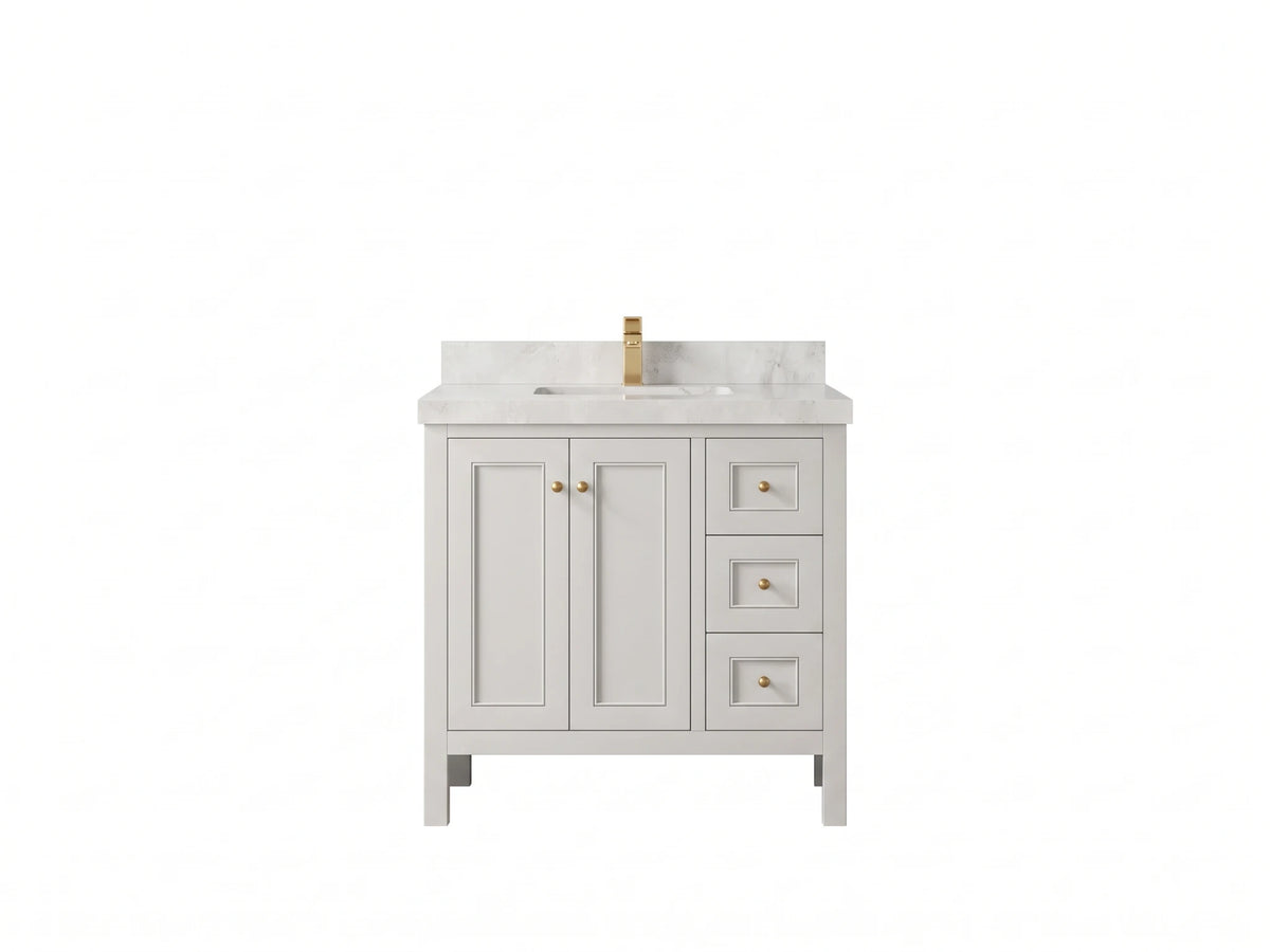 Nashville 36 in. W x 22 in. D Center Sink Bathroom Vanity