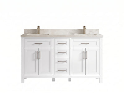 Cambridge 60 in. W x 22 in. D Double Sink Bathroom Vanity