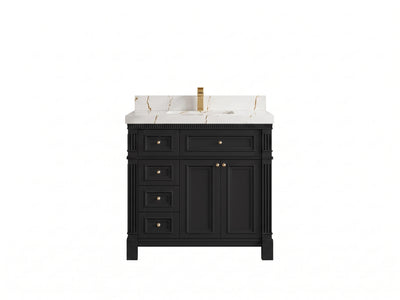 Paris 36 in. W x 22 in. D Center Sink Bathroom Vanity