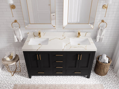 Malibu 60 in. W x 22 in. D Double Sink Bathroom Vanity