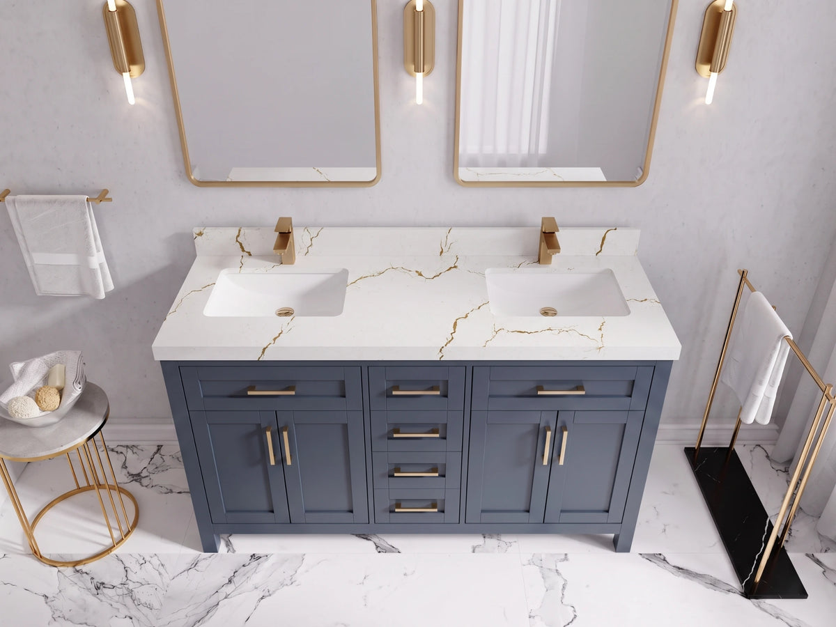 Cambridge 60 in. W x 22 in. D Double Sink Bathroom Vanity