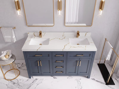 Cambridge 60 in. W x 22 in. D Double Sink Bathroom Vanity