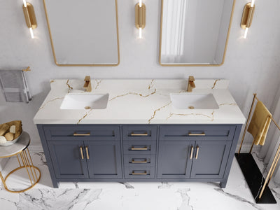 Cambridge 72 in. W x 22 in. D Double Sink Bathroom Vanity