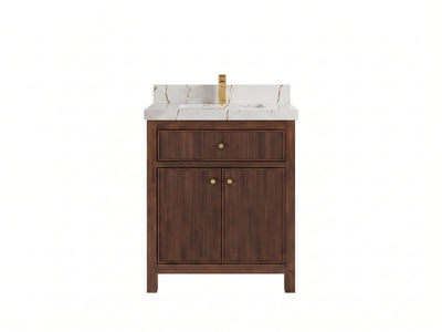 Sonoma Teak Wood 30 in. W x 22 in. D Single Sink Bathroom Vanity