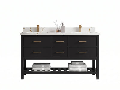 Parker 60 in. W x 22 in. D Double Sink Bathroom Vanity