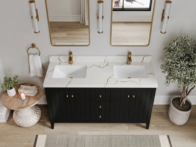 Atlanta 60 in. W x 22 in. D Double Sink Bathroom Vanity