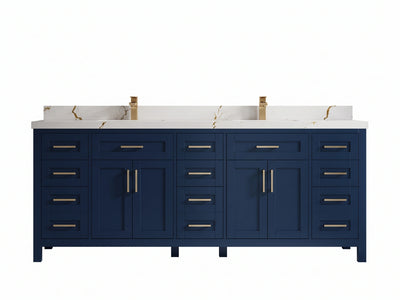 Cambridge 84 in. W x 22 in. D Double Sink Bathroom Vanity