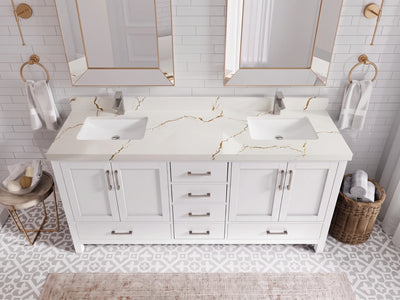 Malibu 72 in. W x 22 in. D Double Sink Bathroom Vanity