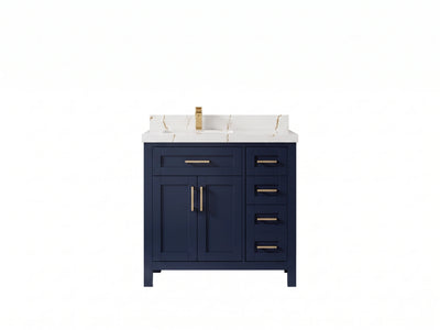 Cambridge 36 in. W x 22 in. D Left Offset Sink Bathroom Vanity