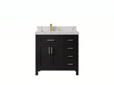 Cambridge 36 in. W x 22 in. D Left Offset Sink Bathroom Vanity