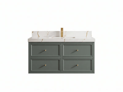 Roswell Floating 42 in. W x 22 in. D Single Sink Bathroom Vanity