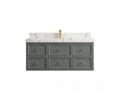 Roswell Floating 48 in. W x 22 in. D Single Sink Bathroom Vanity
