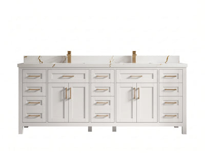 Cambridge 84 in. W x 22 in. D Double Sink Bathroom Vanity