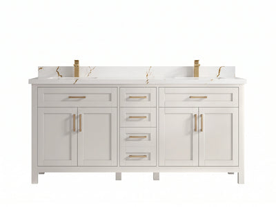 Cambridge 72 in. W x 22 in. D Double Sink Bathroom Vanity
