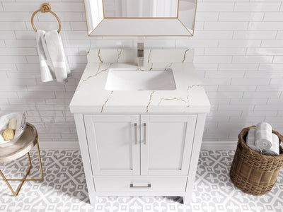 Malibu 30 in. W x 22 in. D Single Sink Bathroom Vanity
