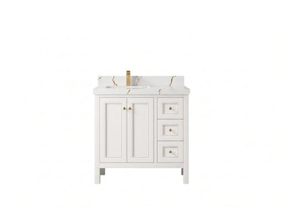 Nashville 36 in. W x 22 in. D Left Offset Sink Bathroom Vanity