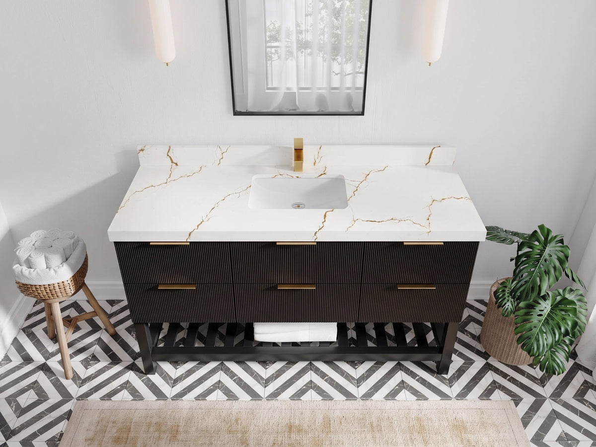 Catalina 60 in. W x 22 in. D Single Sink Bathroom Vanity