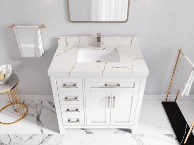 Cambridge 36 in. W x 22 in. D Single Center Sink Bathroom vanity