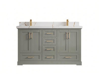 Boston 60 in. W x 22 in. D Double Sink Bathroom Vanity