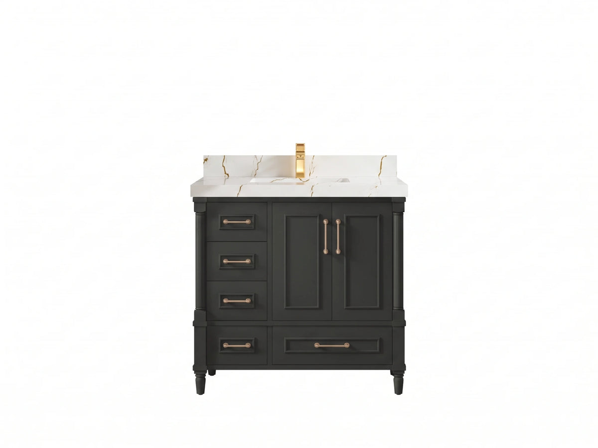 Aberdeen 36 in. W x 22 in. D Center Sink Bathroom Vanity