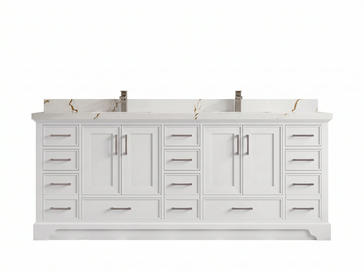 Charlotte 84 in. W x 22 in. D Double Sink Bathroom Vanity