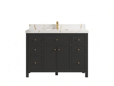 Sonoma 48 in W x 22 in D Free Standing Reeded Single Sink Bathroom Vanity