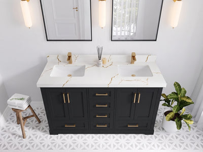 Boston 60 in. W x 22 in. D Double Sink Bathroom Vanity
