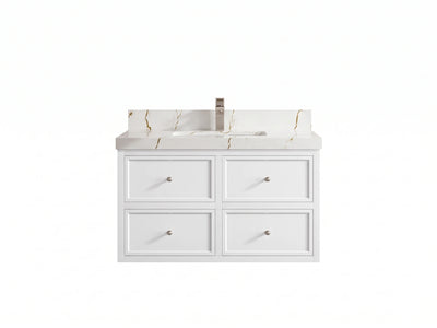Roswell Floating 36 in. W x 22 in. D Center Sink Bathroom Vanity