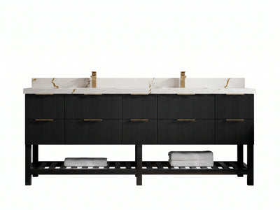 Catalina 84 in. W x 22 in. D Double Sink Bathroom Vanity