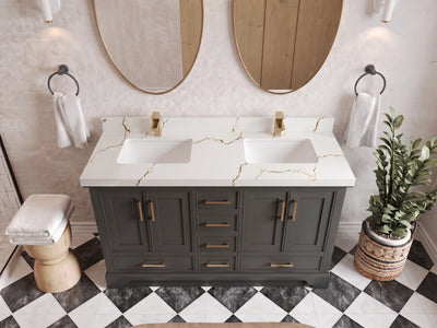 Charlotte 72 in. W x 22 in. D Double Sink Bathroom Vanity