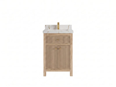 Sonoma Teak Wood 24 in. W x 22 in. D Single Sink Bathroom Vanity