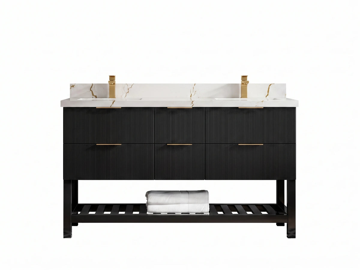 Catalina 60 in. W x 22 in. D Double Sink Bathroom Vanity