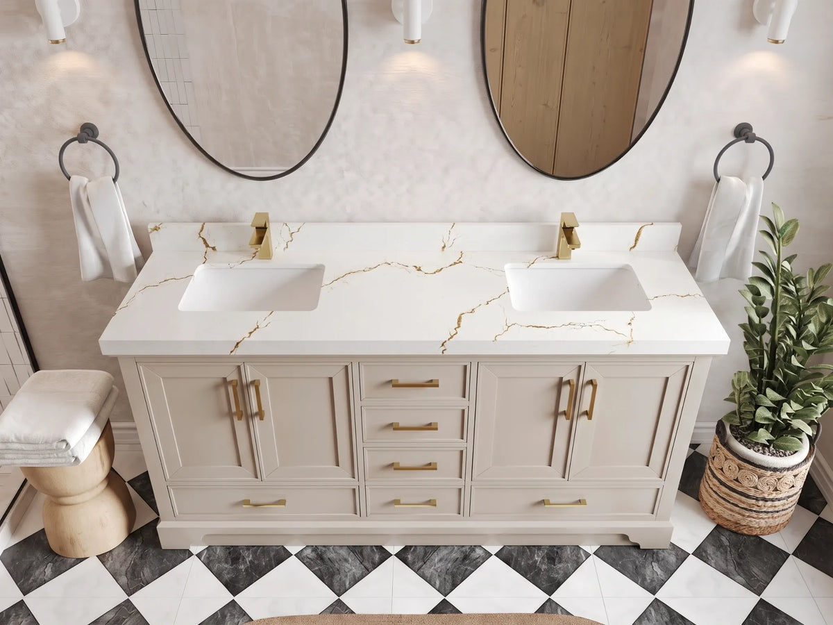 Charlotte 72 in. W x 22 in. D Double Sink Bathroom Vanity
