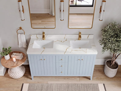 Atlanta 60 in. W x 22 in. D Double Sink Bathroom Vanity