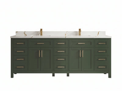 Cambridge 84 in. W x 22 in. D Double Sink Bathroom Vanity